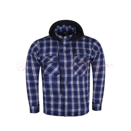 Men Motorcycle Armored Kevlar Flannels Shirts